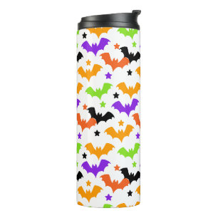Bouteilles Isothermes Chauve-souris Halloween coloré rideau de douche