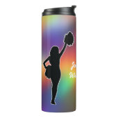 Bouteilles Isothermes Cheerleading - Cheerleader silhouette Personalize  (Tourné sur la gauche)