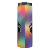 Bouteilles Isothermes Cheerleading - Cheerleader silhouette Personalize  (Dos)