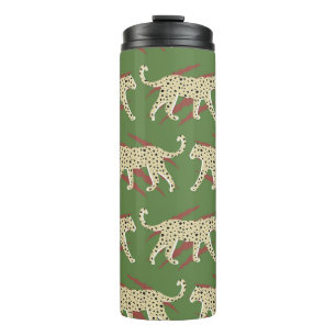 Bouteilles Isothermes Cheetah de léopard Abstrait tiré à la main avec Sk