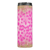 Bouteilles Isothermes Cheetah léopard rose Imprimer Parties scintillant  (Dos)