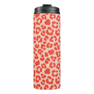 Bouteilles Isothermes Cheetah Motif imprimé rouge