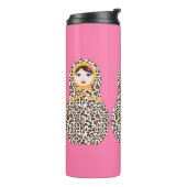 Bouteilles Isothermes Cheetah Print Matryoshka Thermal Tumbler (Tourné sur la gauche)