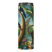 Bouteilles Isothermes Cheetah sur une plage tropicale (Dos)