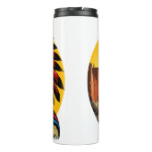 Bouteilles Isothermes Chef amérindien sur paysage sauvage coucher de sol (Dos)