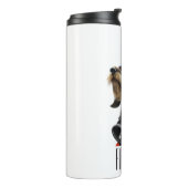 Bouteilles Isothermes Chef des pompiers Cheveux de fil Dachshund (Tourné sur la gauche)