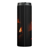 Bouteilles Isothermes Cheminée Chaleureuse Photographie de scène hiverna (Dos)