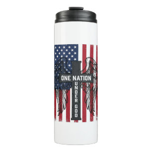 Bouteilles Isothermes Chemise à ailes patriotiques sous Dieu d'une natio