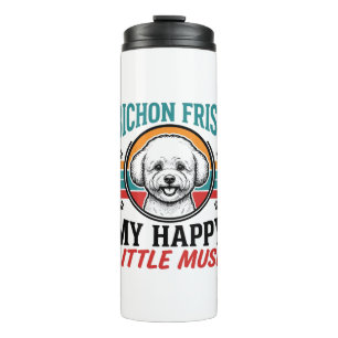 Bouteilles Isothermes Chemise Bichon Frise Esprit Vintage Chien Art_1