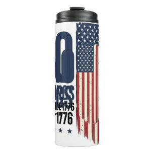 Bouteilles Isothermes Chemise de conception de drapeau patriotique sans 