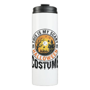 Bouteilles Isothermes Chemise de costume d'Halloween effrayant avec grav