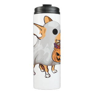 Bouteilles Isothermes Chemise de Halloween Citrouille Fantôme Chihuahua