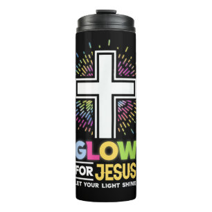 Bouteilles Isothermes Chemise éclairée pour la croix chrétienne de Jésus