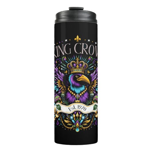 Bouteilles Isothermes Chemise en T couleur King Crow (Devant)