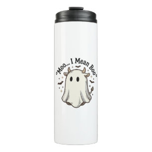 Bouteilles Isothermes Chemise fantôme de vache mignonne Halloween Meugle