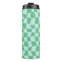 Chèques Bleus Pastel Retro déroutés À damiers