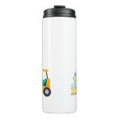 Bouteilles Isothermes Cher bébé dinosaure tracteur Camion Retour 2 Enfan (Devant)