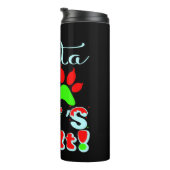 Bouteilles Isothermes Cher Père Noël, c'était la faute de mon chat (Tourné sur la droite)