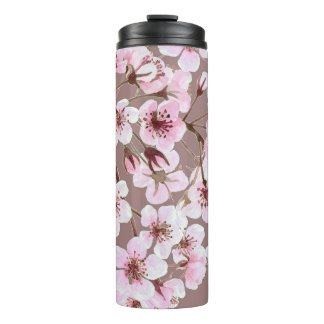 Bouteilles Isothermes Cherry Blossom Branches Motif aquarelle
