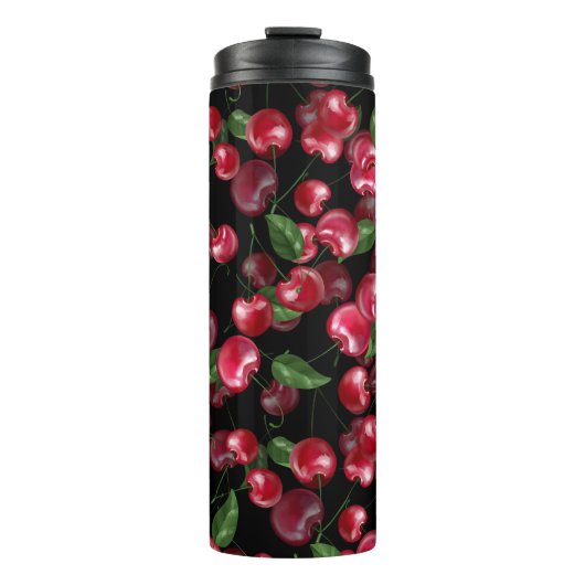 Bouteilles Isothermes Cherry Fruit on black (Devant)