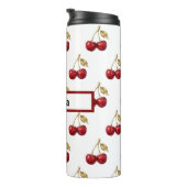 Bouteilles Isothermes Cherry & Golden Leaves Custom Name Design Gift (Tourné sur la droite)