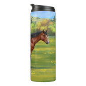 Bouteilles Isothermes Cheval Brown Bay Quarter (Tourné sur la droite)