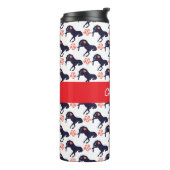 Bouteilles Isothermes Cheval Coeurs et Motif Rose (Tourné sur la gauche)