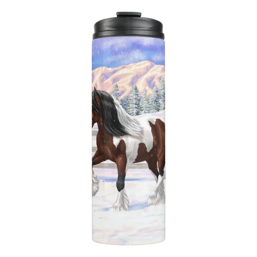 Bouteilles Isothermes Cheval de Tinker Tinker Gypsy Vanner Brown Pinto (Devant)