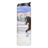 Bouteilles Isothermes Cheval de Tinker Tinker Gypsy Vanner Brown Pinto (Tourné sur la gauche)