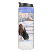 Bouteilles Isothermes Cheval de Tinker Tinker Gypsy Vanner Brown Pinto (Tourné sur la droite)