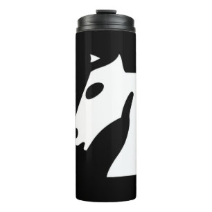 Bouteilles Isothermes Cheval d'échecs blanc en noir