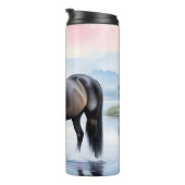 Bouteilles Isothermes Cheval majestueux et beauté du lotus (Tourné sur la droite)