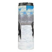 Bouteilles Isothermes Cheval Pinto Quarter Noir Chevaux Paint Chevaux Da (Dos)