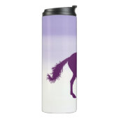 Bouteilles Isothermes Cheval pourpre sur Ombre violet clair (Tourné sur la gauche)