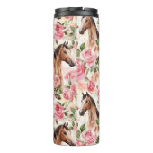 Bouteilles Isothermes Chevaux Jolies Roses Roses Rose Floral (Dos)