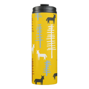 Bouteilles Isothermes Chevaux Tribaux : Forêt Rétro Sans Mer
