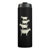 Bouteilles Isothermes Chèvre Retro (Devant)