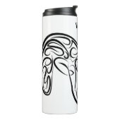 Bouteilles Isothermes Chèvre tribale noire et blanche / Mouton (Tourné sur la gauche)