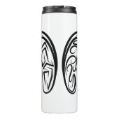 Bouteilles Isothermes Chèvre tribale noire et blanche / Mouton (Dos)