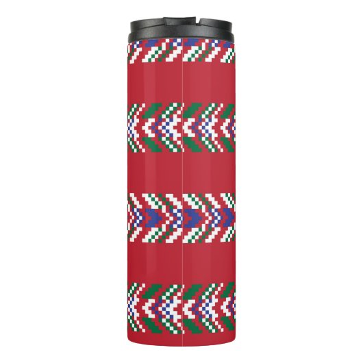Bouteilles Isothermes Chevron fair isle sans couture motif design, (Dos)