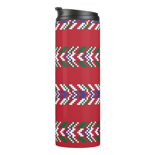 Bouteilles Isothermes Chevron fair isle sans couture motif design,  (Tourné sur la droite)