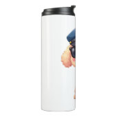 Bouteilles Isothermes Chibi Anime Police Poodle Chien (Tourné sur la gauche)