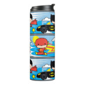 Bouteilles Isothermes Chibi Flash, Superman et Batman Racing Motif (Tourné sur la gauche)