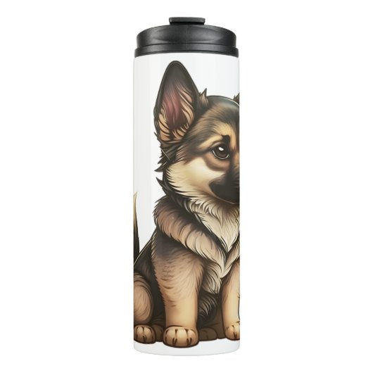 Bouteilles Isothermes Chibi German Shepherd (Devant)
