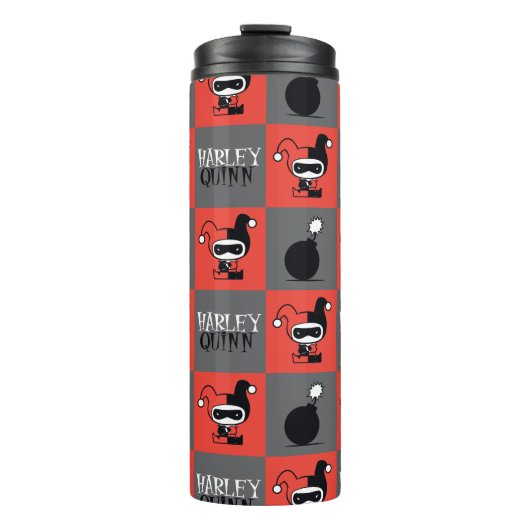 Bouteilles Isothermes Chibi Harley Quinn Checker Motif (Devant)