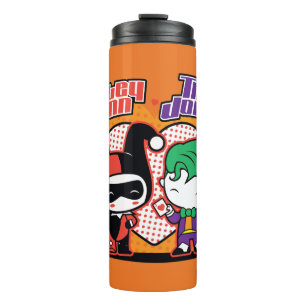 Bouteilles Isothermes Chibi Harley Quinn et Chibi Coeurs joker