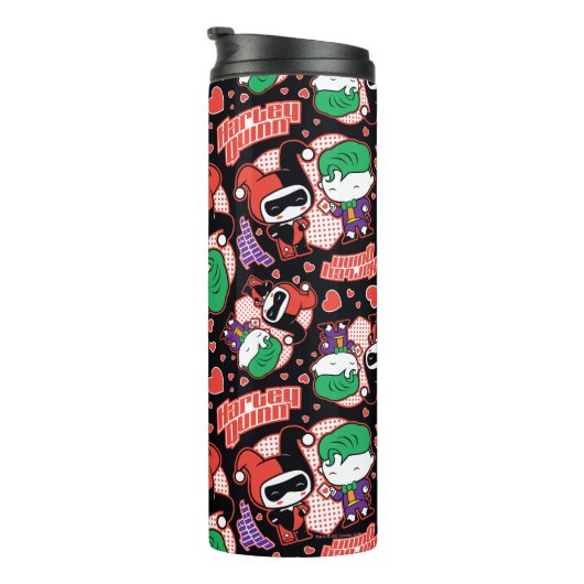 Bouteilles Isothermes Chibi Joker et Harley Heart Motif (Tourné sur la droite)