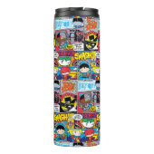 Bouteilles Isothermes Chibi Justice League Motif de bande dessinée (Dos)