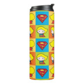 Bouteilles Isothermes Chibi Supergirl retournement de caractère (Tourné sur la gauche)