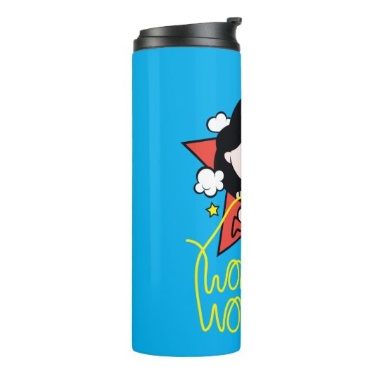 Bouteilles Isothermes Chibi Wonder Woman Voler Avec Lasso (Tourné sur la gauche)